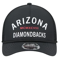 Men's New Era  Black Arizona Diamondbacks Minimalist 9FORTY A-Frame Adjustable Hat
