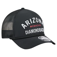Men's New Era  Black Arizona Diamondbacks Minimalist 9FORTY A-Frame Adjustable Hat