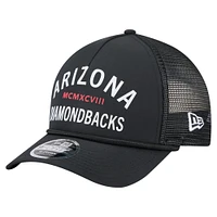 Men's New Era  Black Arizona Diamondbacks Minimalist 9FORTY A-Frame Adjustable Hat