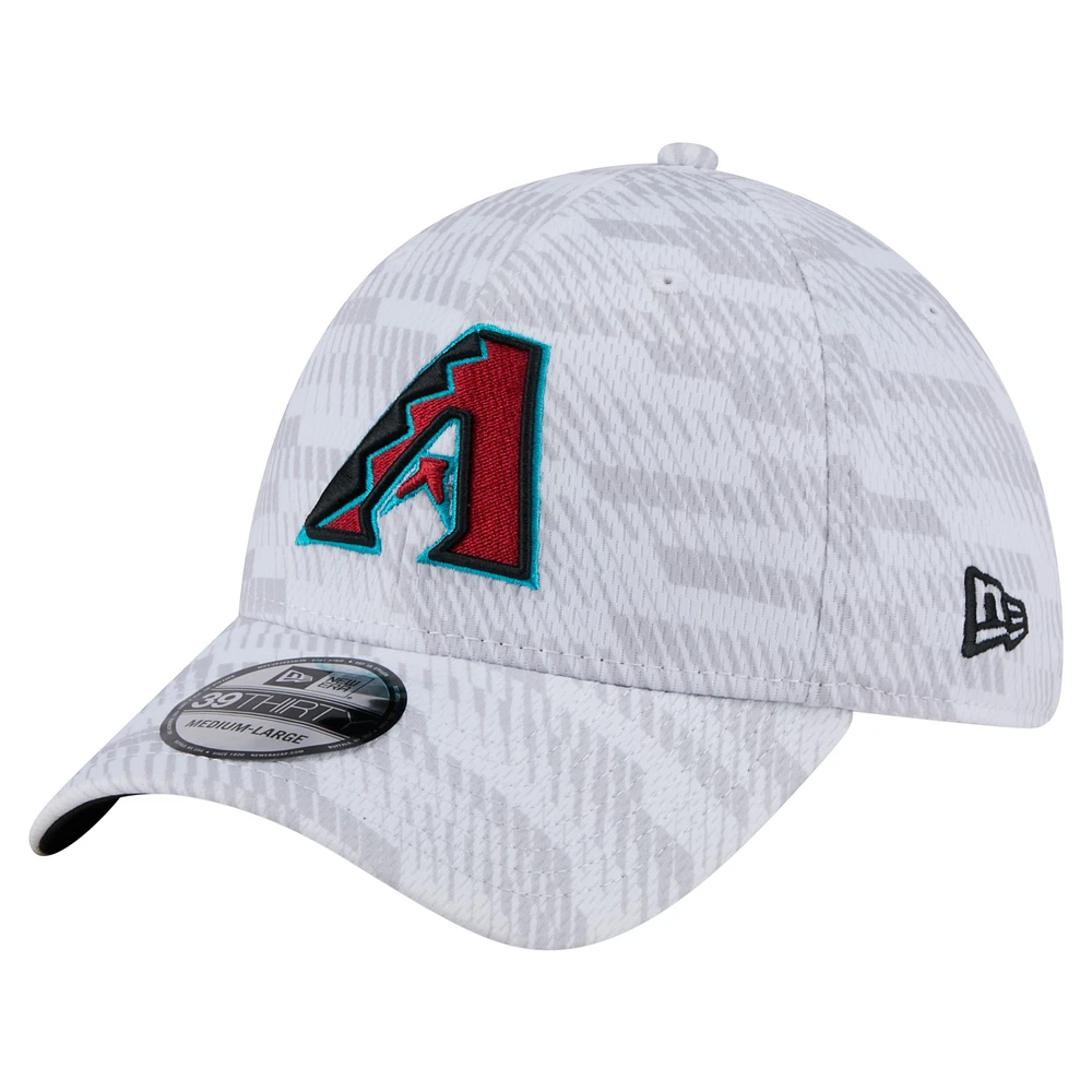 Men's New Era White Arizona Diamondbacks Graded 39THIRTY Flex Hat