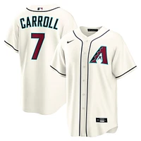 Men's Nike Corbin Carroll Cream Arizona Diamondbacks Home Replica 2.0 Player Jersey