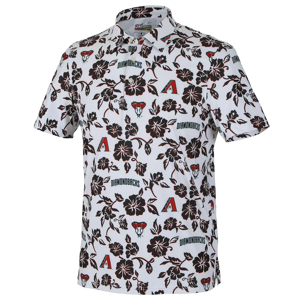 Polo Performance Pua blanc Reyn Spooner des Diamondbacks de l'Arizona pour homme