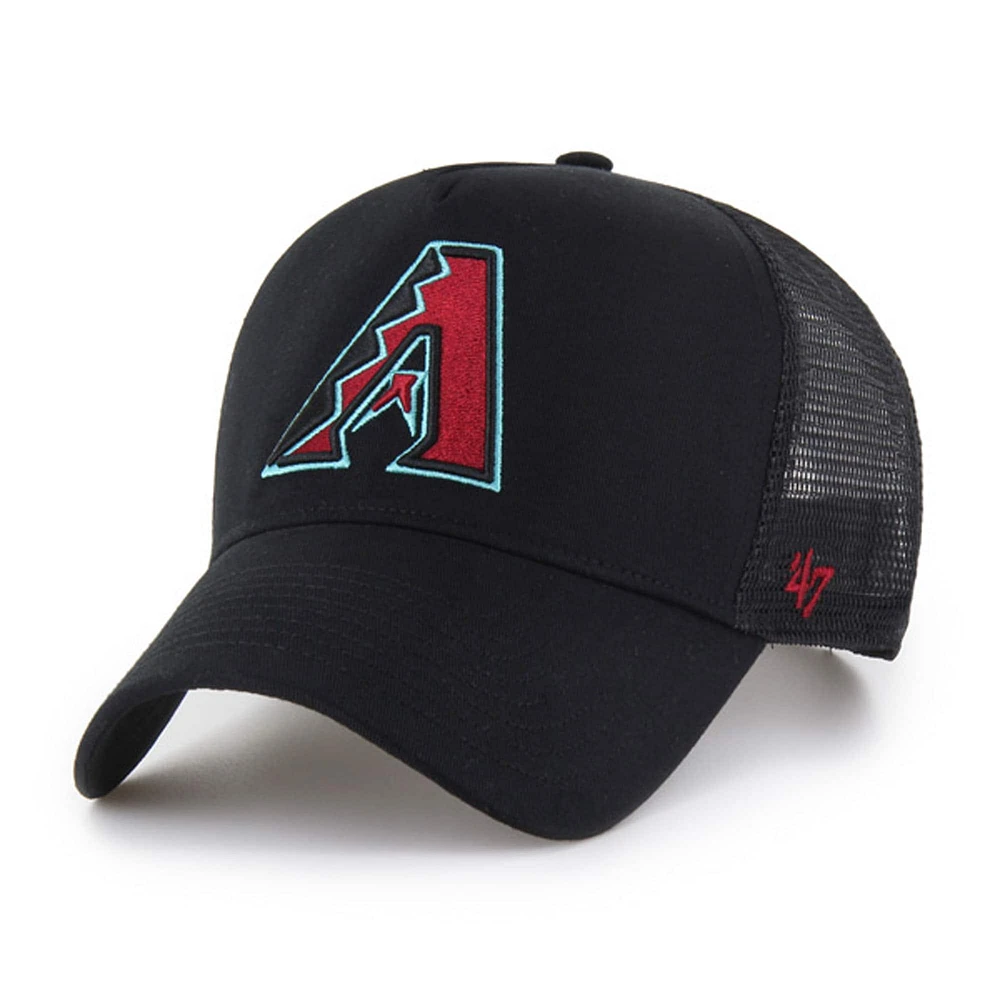 Men's '47 Black Arizona Diamondbacks Ballpark Offside Adjustable Trucker Hat