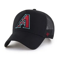 Men's '47 Black Arizona Diamondbacks Ballpark Offside Adjustable Trucker Hat