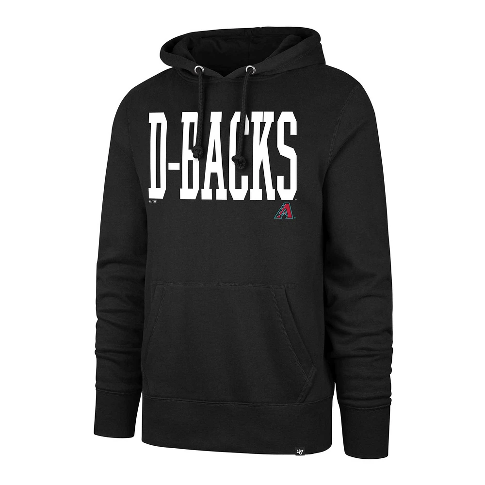 Sweat à capuche noir '47 Arizona Diamondbacks Dime Headline pour hommes