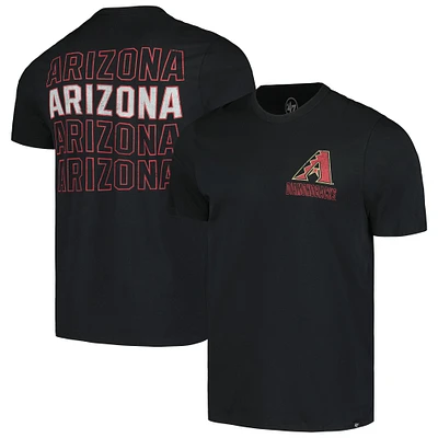 T-shirt noir '47 pour hommes des Diamondbacks de l'Arizona Hang Back Franklin