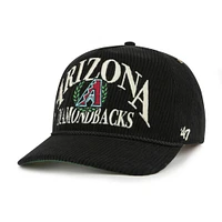 Men's '47  Black Arizona Diamondbacks Pitchout Rope Hitch Adjustable Hat