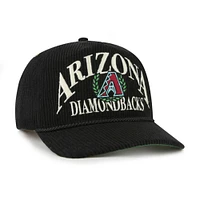 Men's '47  Black Arizona Diamondbacks Pitchout Rope Hitch Adjustable Hat
