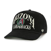 Men's '47  Black Arizona Diamondbacks Pitchout Rope Hitch Adjustable Hat