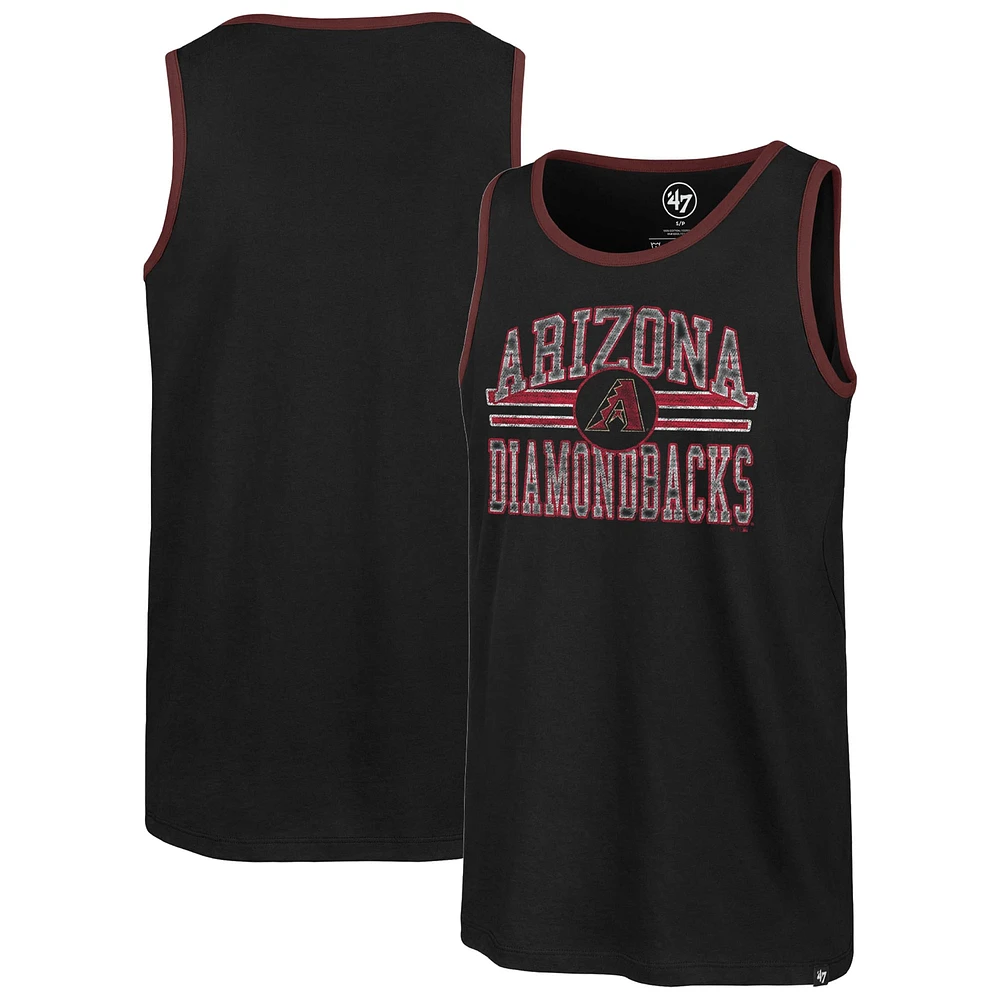 Men's '47 Black Arizona Diamondbacks Winger Franklin Tank Top