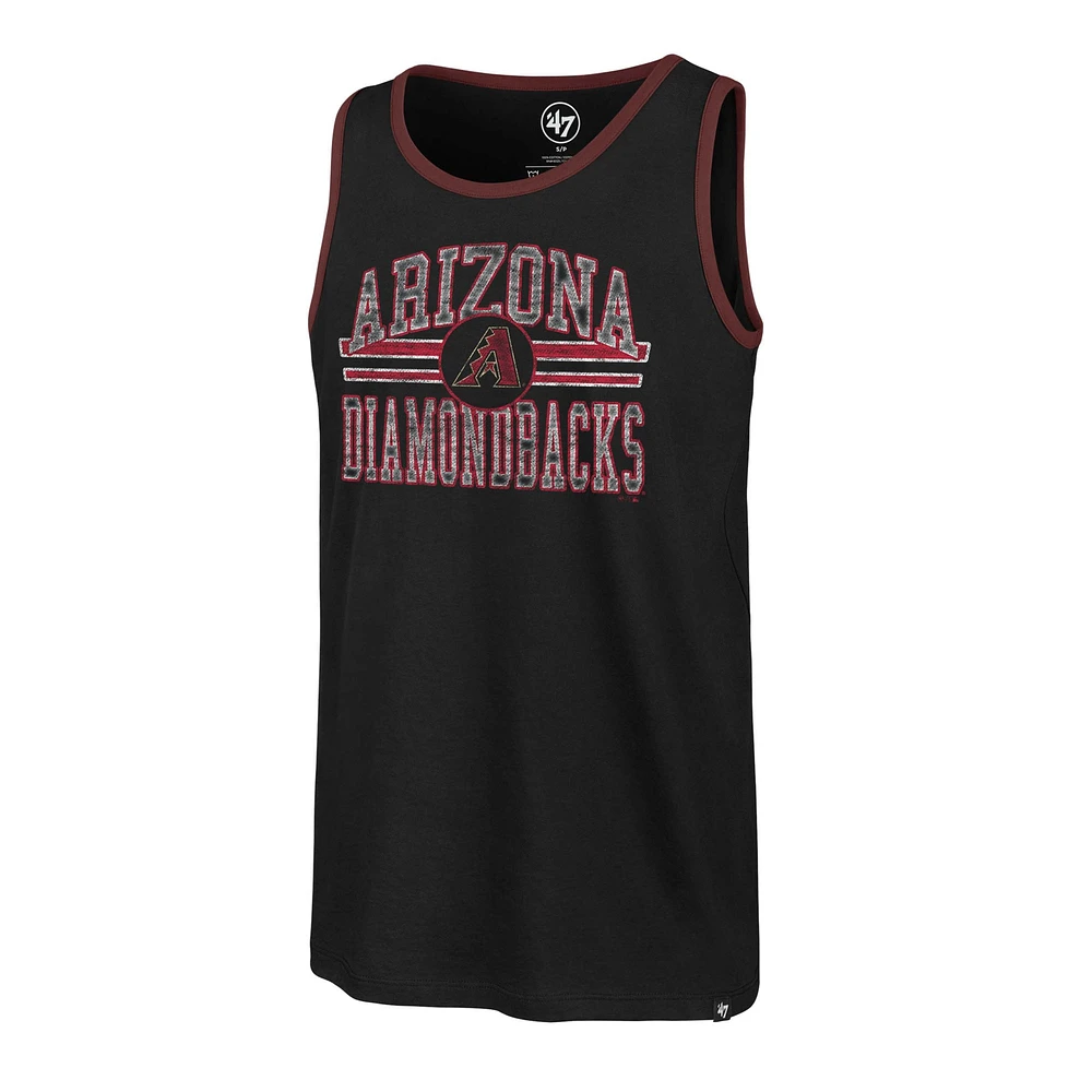 Men's '47 Black Arizona Diamondbacks Winger Franklin Tank Top