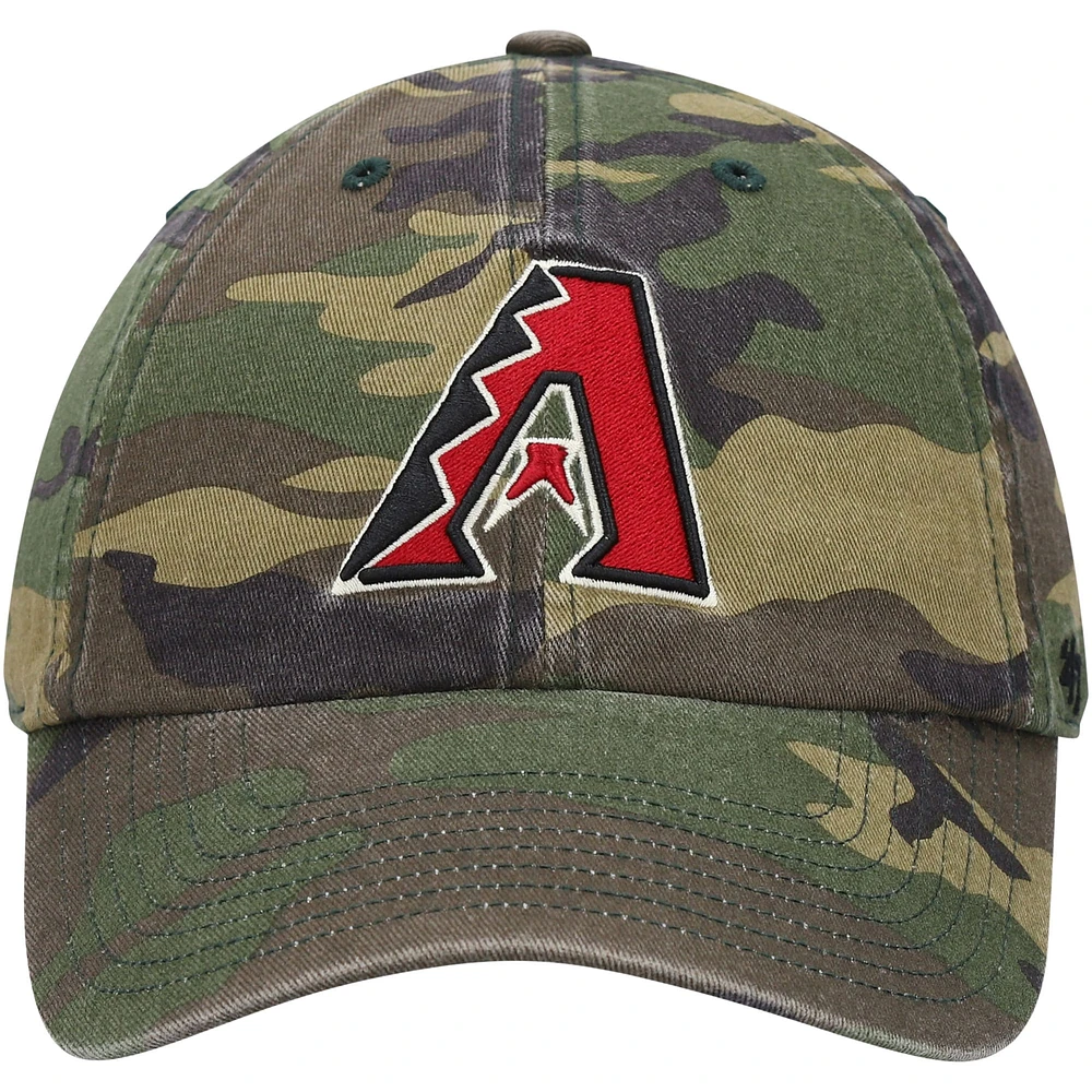 Men's '47 Camo Arizona Diamondbacks Team Clean Up Adjustable Hat