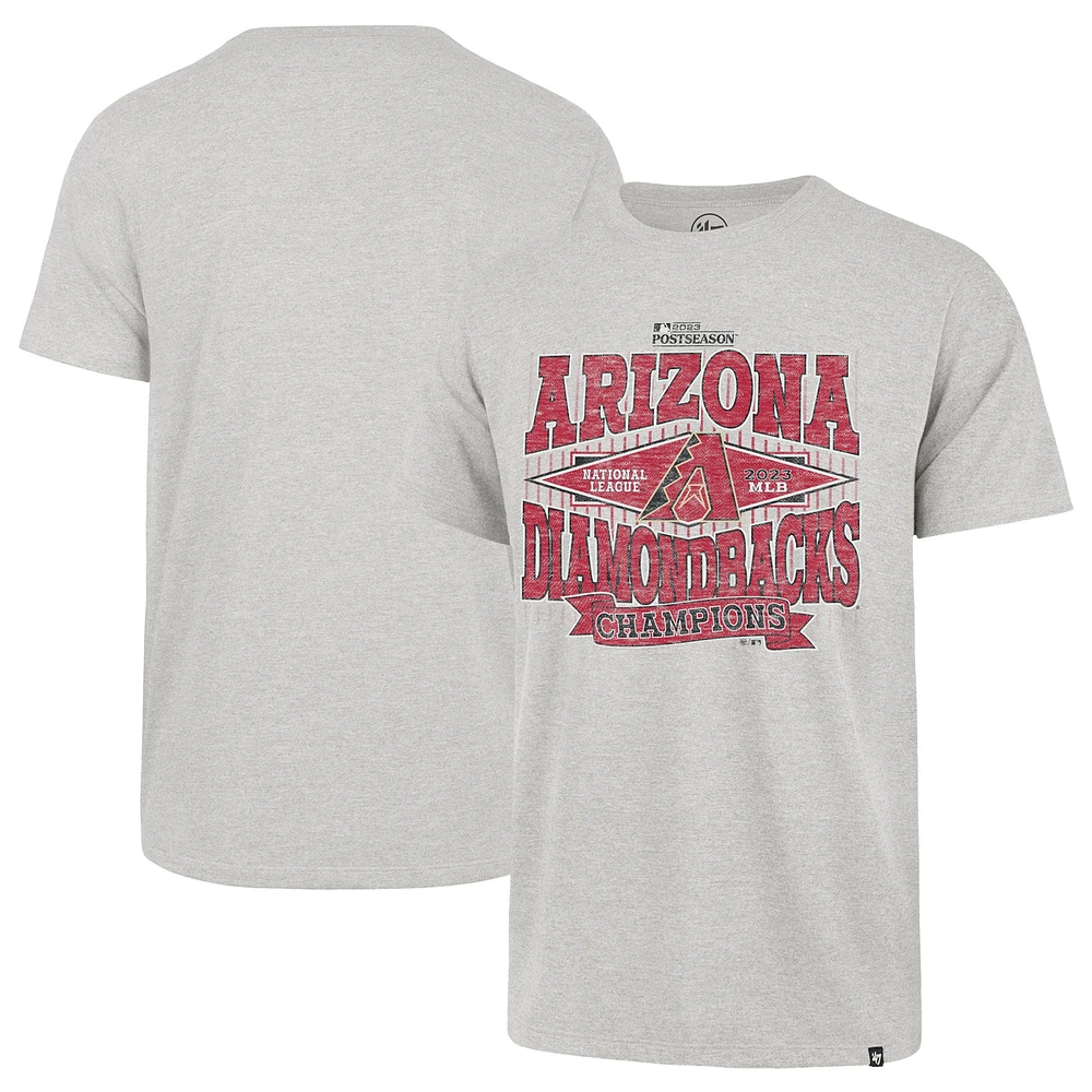 Men's '47 Gray Arizona Diamondbacks 2023 National League Champions Franklin T-Shirt