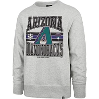 Men's '47  Gray Arizona Diamondbacks Letters Headline Pullover Sweatshirt