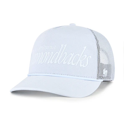 Casquette de camionneur ajustable bleu clair '47 des Diamondbacks de l'Arizona pour homme avec inscription Foundation Hitch