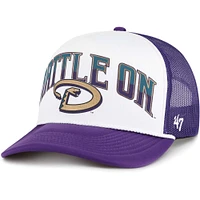 Casquette réglable de camionneur en mousse '47 Purple Arizona Diamondbacks Retro Region pour hommes