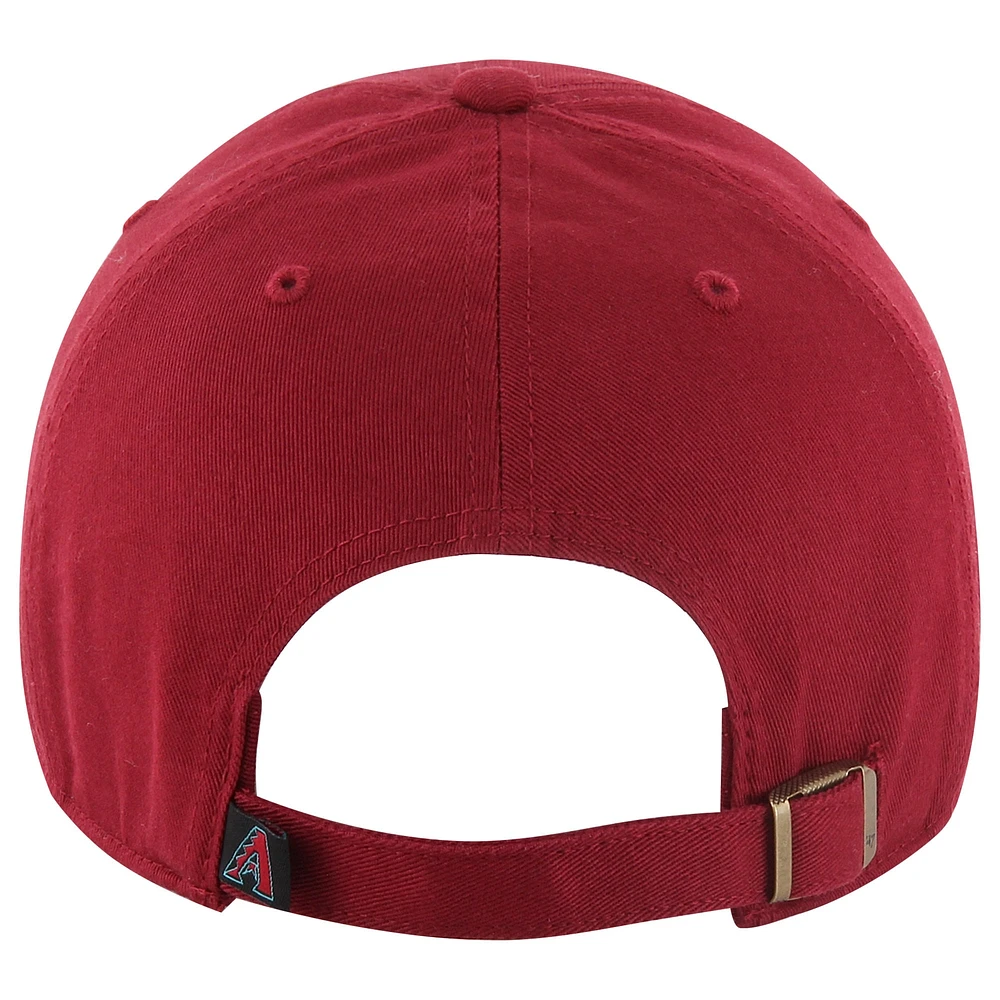 Casquette réglable '47 Red Arizona Diamondbacks Clean Up pour homme