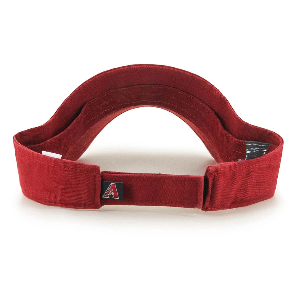Men's '47 Red Arizona Diamondbacks Clean Up Adjustable Visor