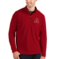 Veste à enfiler glissière quart de tour Glacier des Diamondbacks l'Arizona Antigua Red pour homme