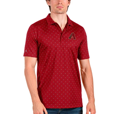 Polo Spark rouge Antigua pour homme des Diamondbacks de l'Arizona