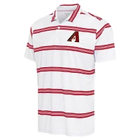 Polo Groove pour homme, blanc/rouge, Arizona Diamondbacks, Antigua
