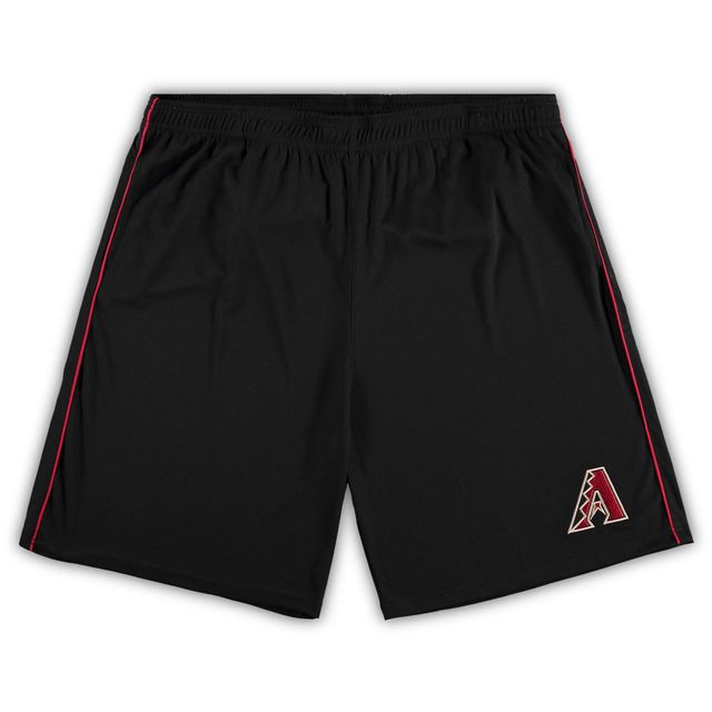 Short noir en maille Big & Tall des Diamondbacks de l'Arizona pour hommes