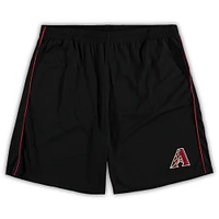 Short noir en maille Big & Tall des Diamondbacks de l'Arizona pour hommes