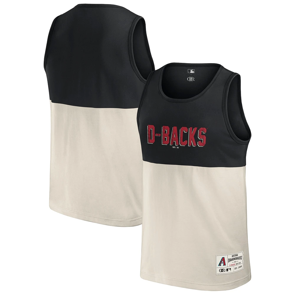 Men's Darius Rucker Collection by Fanatics Black Arizona Diamondbacks Colorblock Tank Top