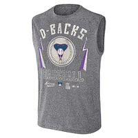 Collection Darius Rucker pour hommes par Fanatics Charcoal Arizona Diamondbacks Débardeur musculaire coupe décontractée