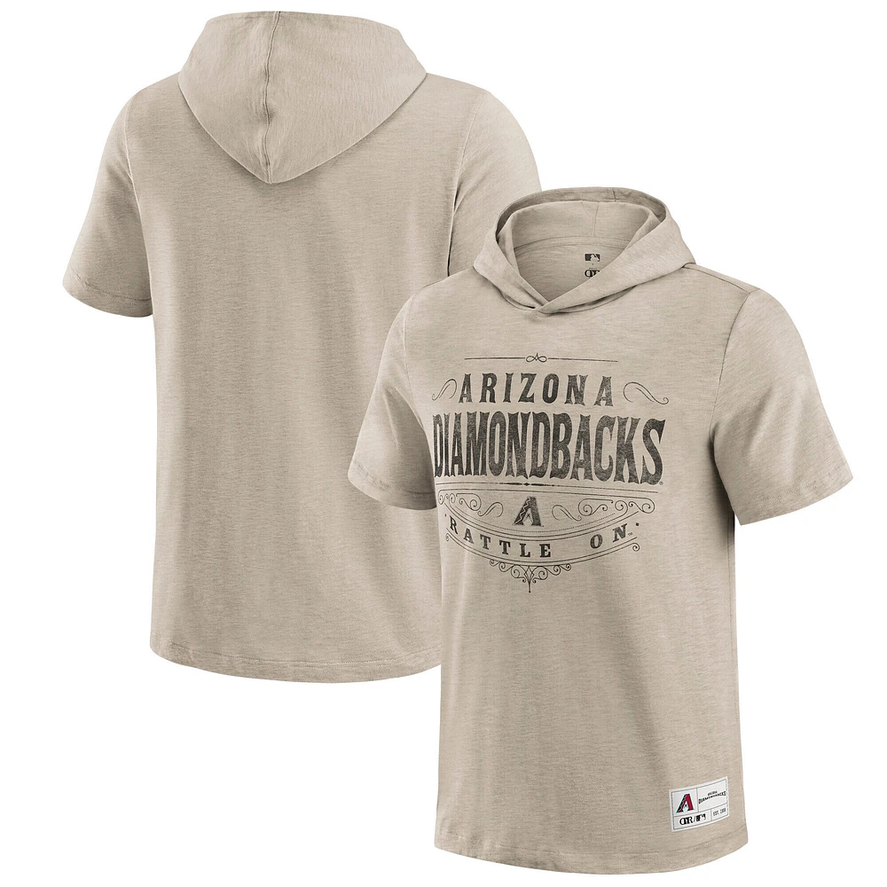 Men's Darius Rucker Collection by Fanatics  Tan Arizona Diamondbacks Hooded T-Shirt