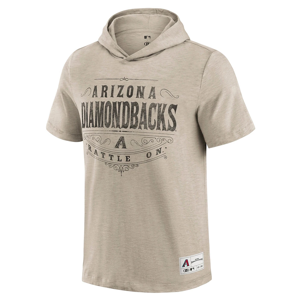Men's Darius Rucker Collection by Fanatics  Tan Arizona Diamondbacks Hooded T-Shirt