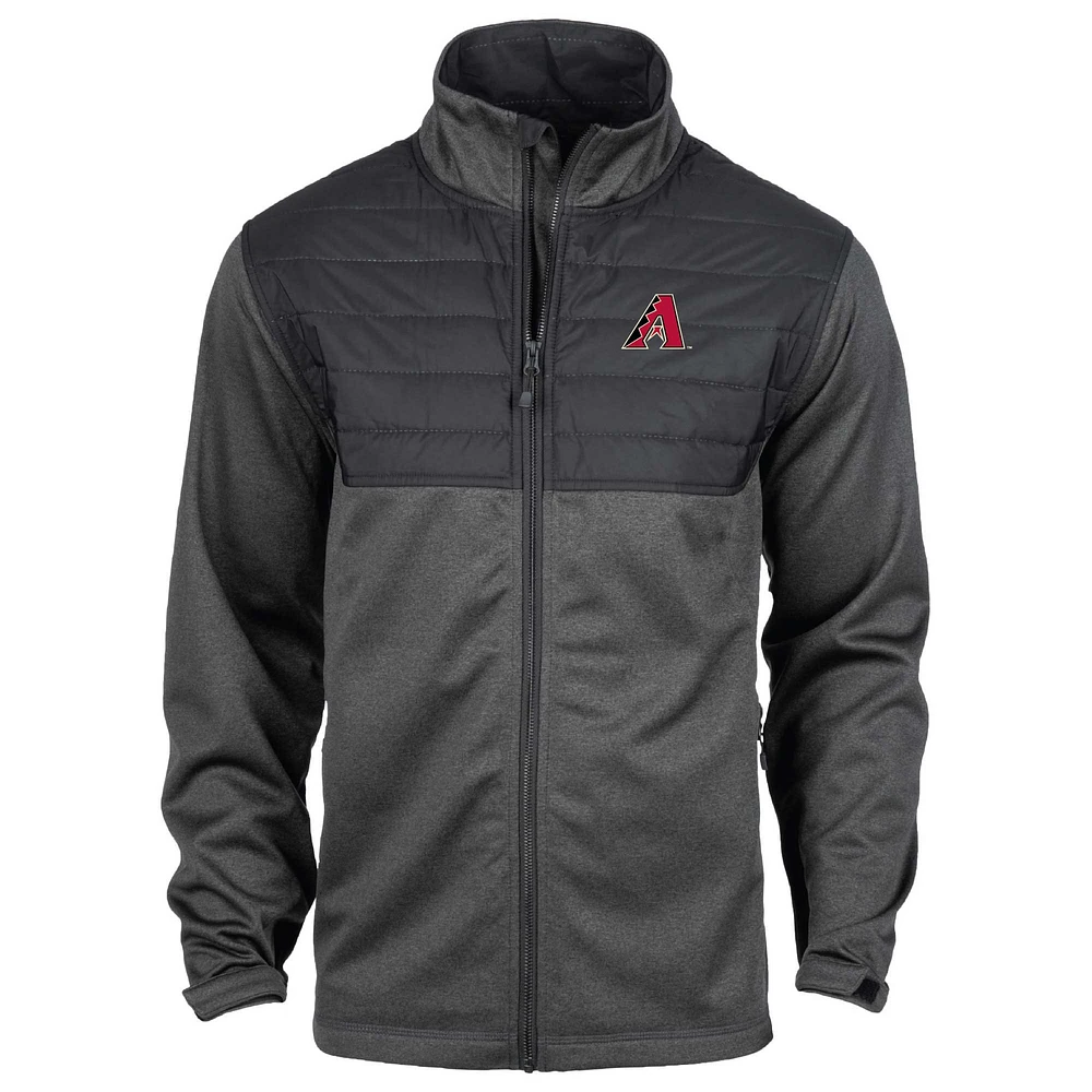 Men's Dunbrooke  Heather Black Arizona Diamondbacks Explorer Full-Zip Jacket