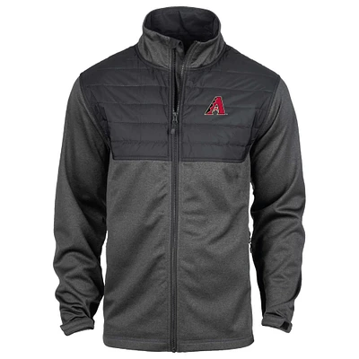 Veste entièrement zippée Dunbrooke Heather Black Arizona Diamondbacks Explorer pour hommes