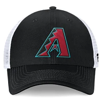 Men's Fanatics Black/White Arizona Diamondbacks Team Core Unstructured Trucker Adjustable Hat