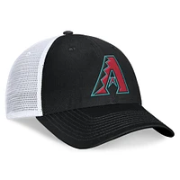 Men's Fanatics Black/White Arizona Diamondbacks Team Core Unstructured Trucker Adjustable Hat