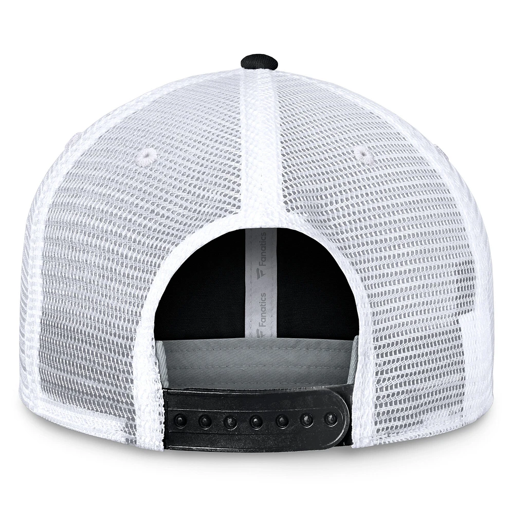 Men's Fanatics Black/White Arizona Diamondbacks Team Core Unstructured Trucker Adjustable Hat
