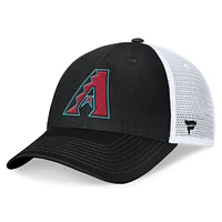 Men's Fanatics Black/White Arizona Diamondbacks Team Core Unstructured Trucker Adjustable Hat