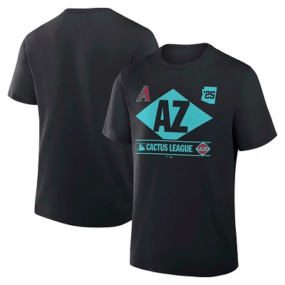 Men's Fanatics Black Arizona Diamondbacks 2025 Spring Training Cactus League True Icon T-Shirt