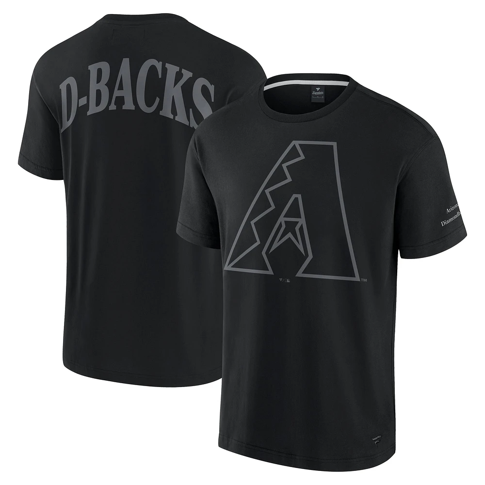 T-shirt emblématique des Diamondbacks de l'Arizona pour hommes Fanatics Black Elements