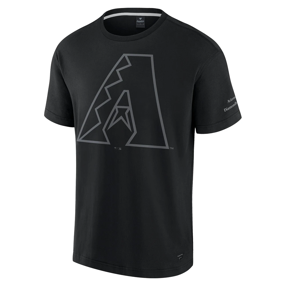 T-shirt emblématique des Diamondbacks de l'Arizona pour hommes Fanatics Black Elements