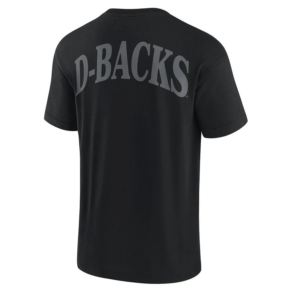 T-shirt emblématique des Diamondbacks de l'Arizona pour hommes Fanatics Black Elements