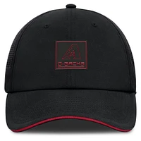 Casquette ajustable Fanatics noire pour homme Arizona Diamondbacks Level Up Driver