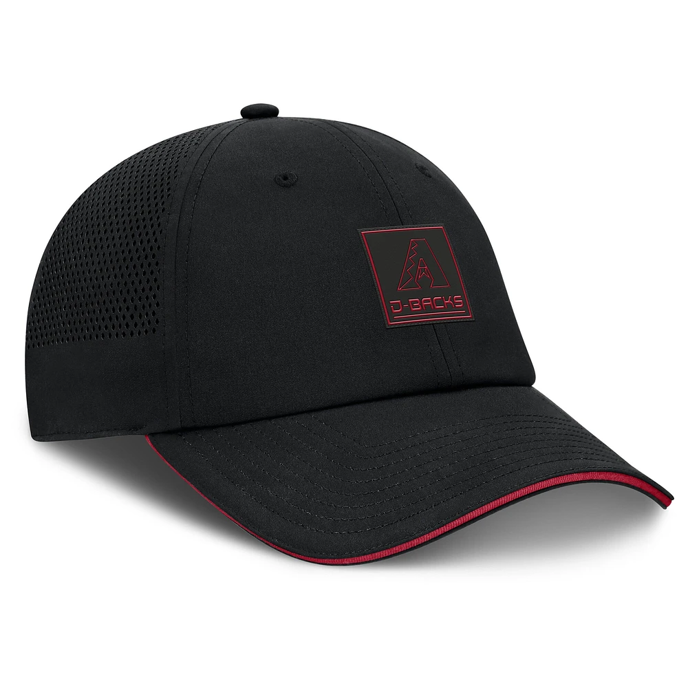 Casquette ajustable Fanatics noire pour homme Arizona Diamondbacks Level Up Driver