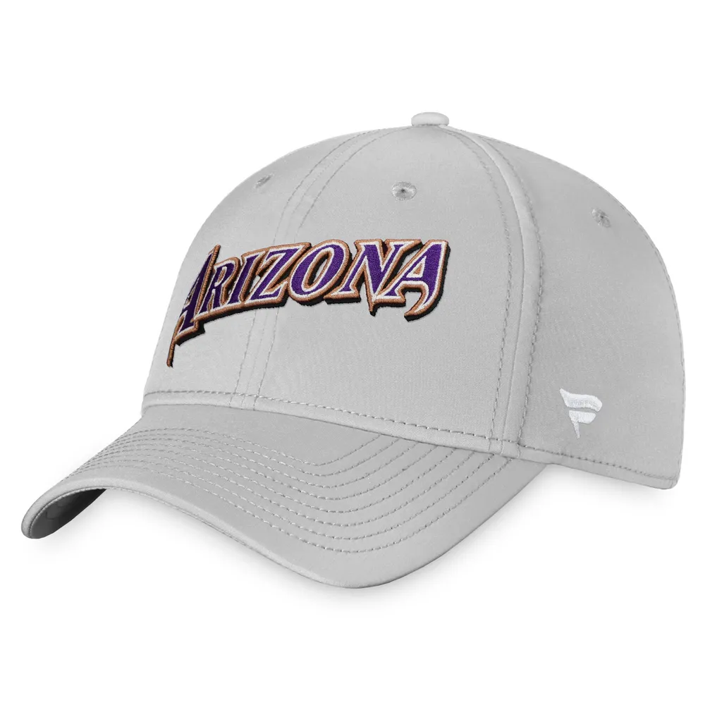 Men's Fanatics Branded Gray Arizona Diamondbacks Cooperstown Collection  Core Flex Hat