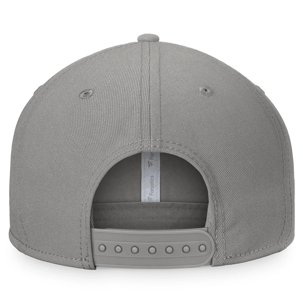 Men's Fanatics Gray/Black Arizona Diamondbacks Line Drive Two-Tone Snapback Hat