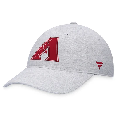 Casquette réglable avec logo Fanatics gris Arizona Diamondbacks pour hommes