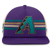 Men's Fanatics Purple/Natural Arizona Diamondbacks Cooperstown Collection Powers Snapback Hat