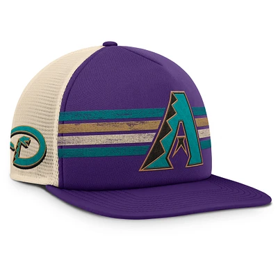 Men's Fanatics Purple/Natural Arizona Diamondbacks Cooperstown Collection Powers Snapback Hat