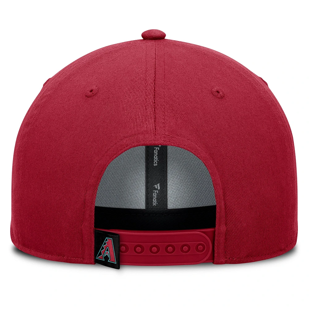 Men's Fanatics Red Arizona Diamondbacks Clubhouse Foul Ball A-Frame Adjustable Hat