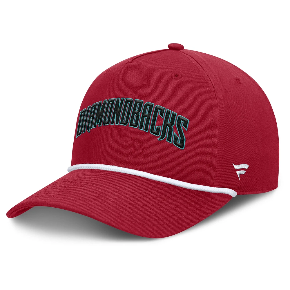Men's Fanatics Red Arizona Diamondbacks Clubhouse Foul Ball A-Frame Adjustable Hat